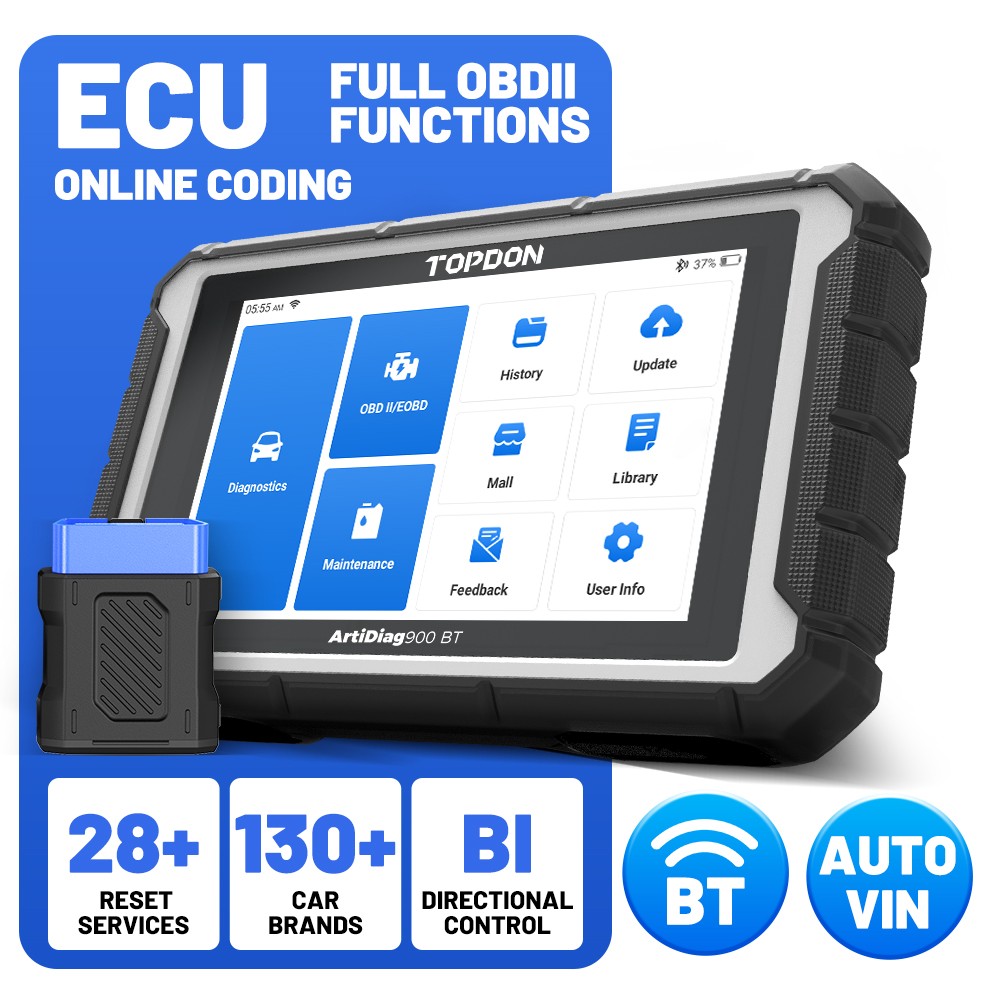 TOPDON OBD2 Scanner Bundle AD900BT AD900Lite Battery Tester Full System Scanner