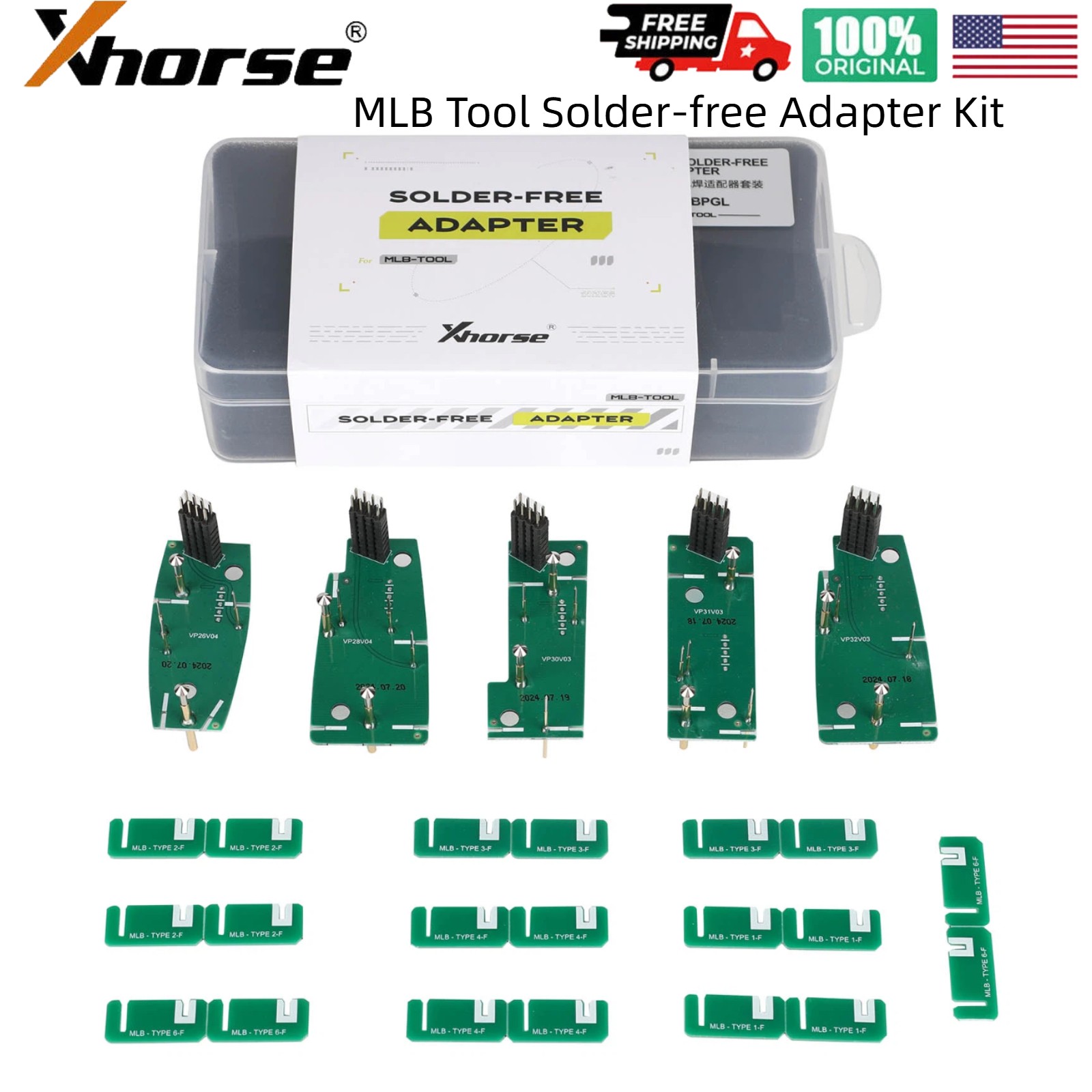Xhorse XDMLBPGL MLB Tool Solder-free Adapter Kit Support Add Key for MLB Models