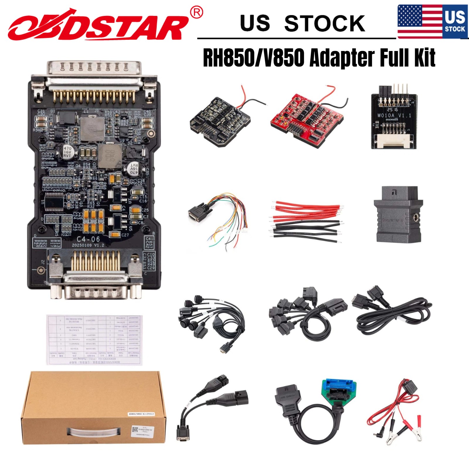 OBDSTAR RH850/V850 Adapter Work for Classic G3 P50 MP001 SRS Reset /Pincode Read