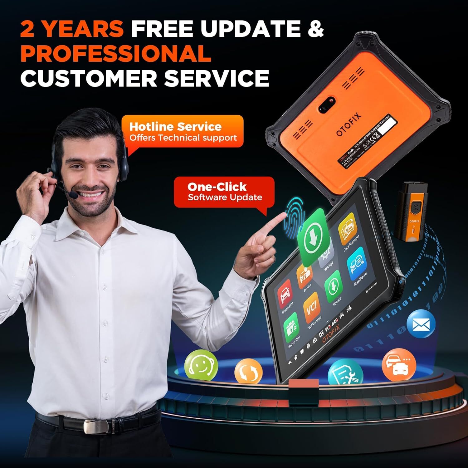 2024 OTOFIX D1 Lite Bidirectional Full System Car Diagnostic Scanner KEY Coding