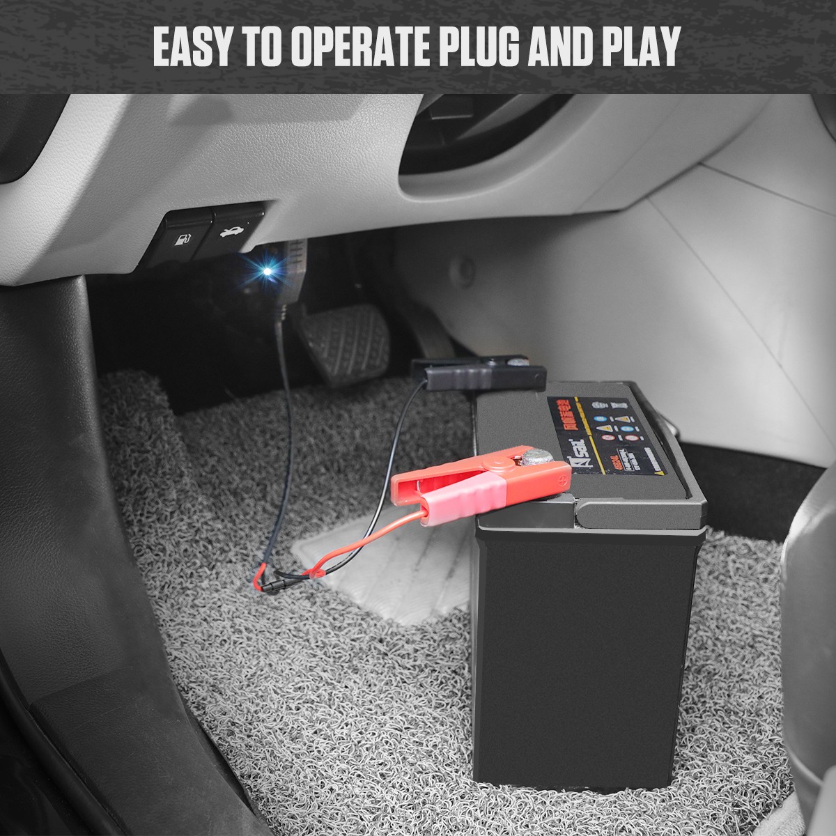 OBD II Vehicle ECU Emergency Power Supply Cable 12V Car Memory Saver