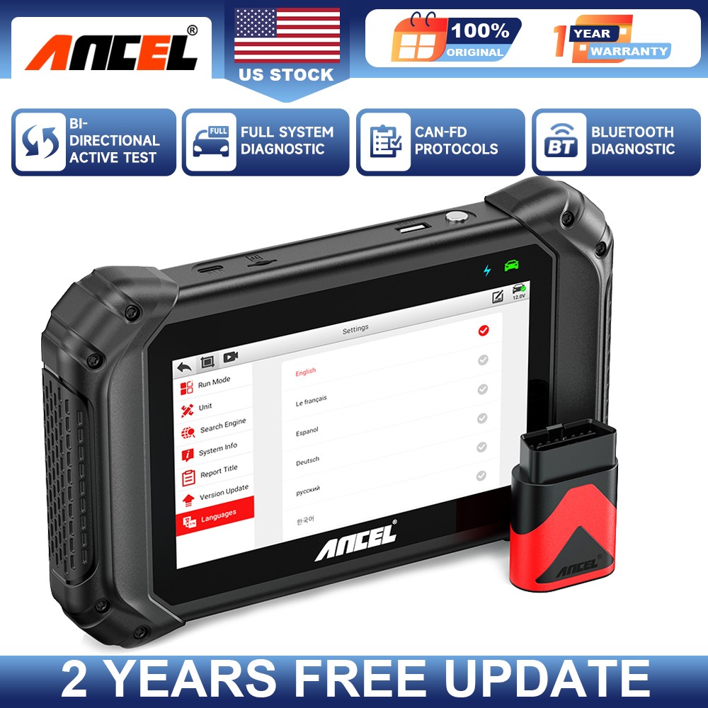 ANCEL V5BT Car OBD2 Scanner All System Diagnostic Tool Injector Coding OIL Reset