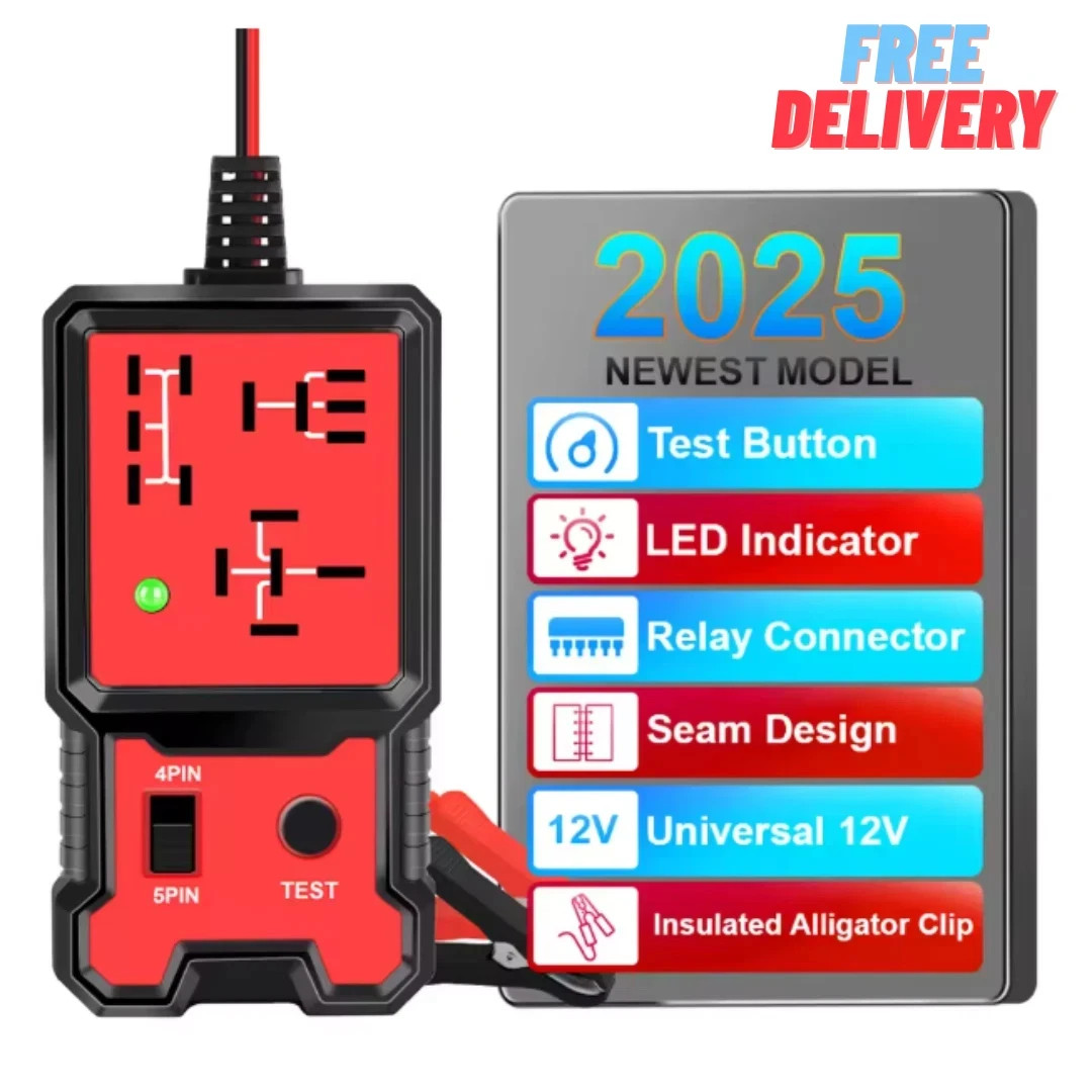 Car Relay 12V Tester 4 & 5 Pin Automotive Relay Test Tool LED Indicator CNBJ-707